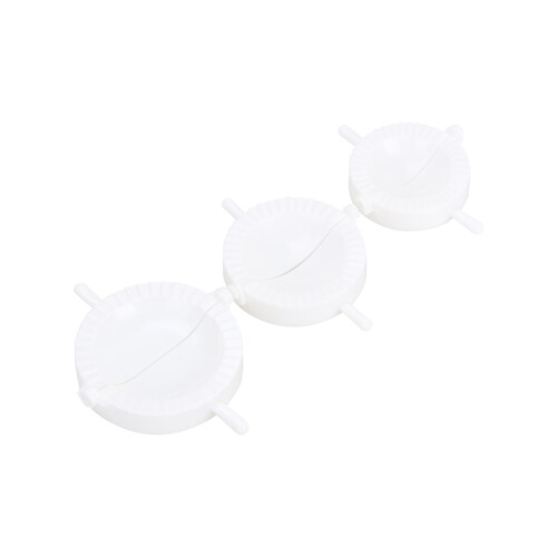 Polypropylene Dough Press For Smooth Shape Pasta Pockets, Authentic Homemade Convenient Dumpling Making Kit With Decorative Crimped Edge For Easy