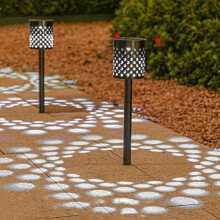 Lampes solaires d'extérieur résistantes à l'eau, éclairage LED, lampes solaires de jardin pour terrasse et cour - Vente de liquidation