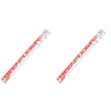 2St Cartoon Groeimeter Met Roze Canvas Voor En Kinderkamer Decor