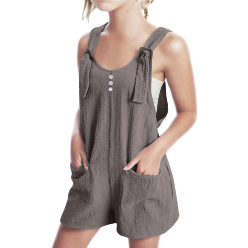 Σορτς για κορίτσια, αμάνικο, φόρμες, βαμβακερό, λινό, κοντό φόρμπινγκ, σορτς για 1