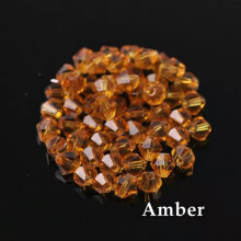Coirníní Gloine Criostail Scaoilte Déchónacha 3mm4mm6mm8mm Déanamh Seodra - #157Ómra-4mm (100pcs)