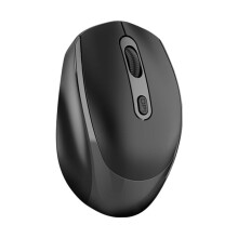 Mouse Bluetooth reîncărcabil 2.4G + Bluetooth Mouse wireless pentru computer - Negru