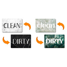 2PCS 9*6CM Dishwasher Double-Sided Magnetic Clean Dirty Clean Sign Magnets C