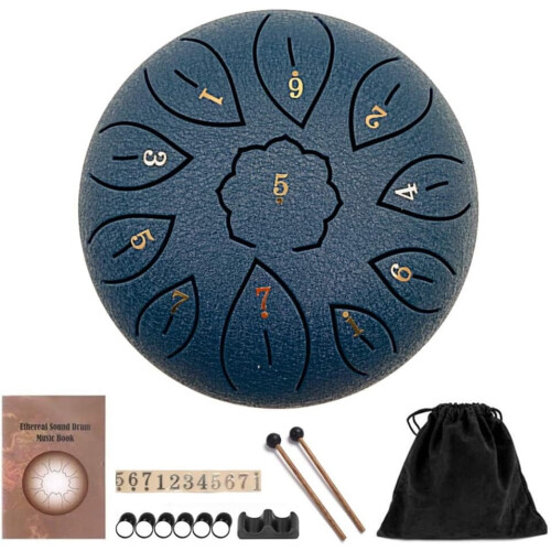 Steel Tongue Drum G Tone 11-Note 6 Inch