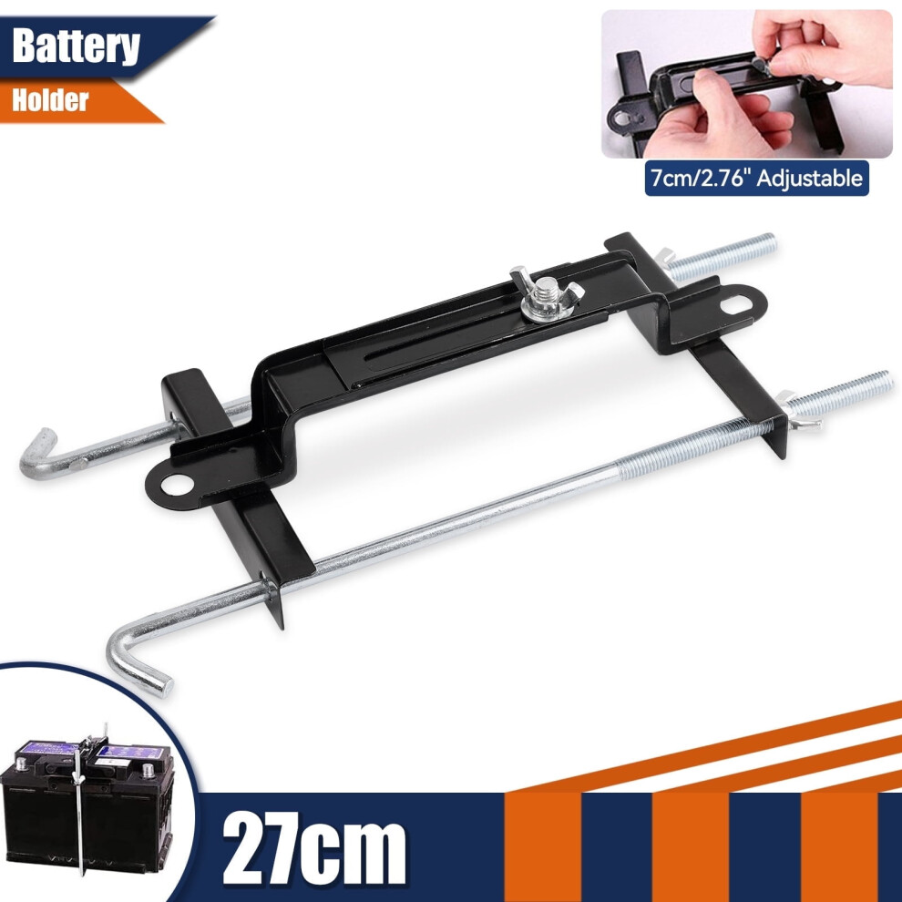27 Cm Car Adjustable Crossbar Storage Battery Hold Down Holder Bracket Rack Universal 10.6'' 9377112559728