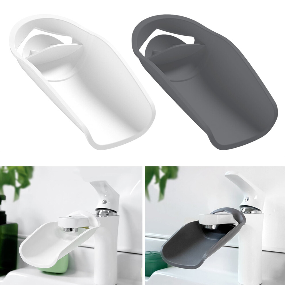Kids Faucet Extender - Durable PP Safety Design, Splash-Proof, Tool-Free Installation for Sink Accessibility, Handwashing Aid (2 Pack)