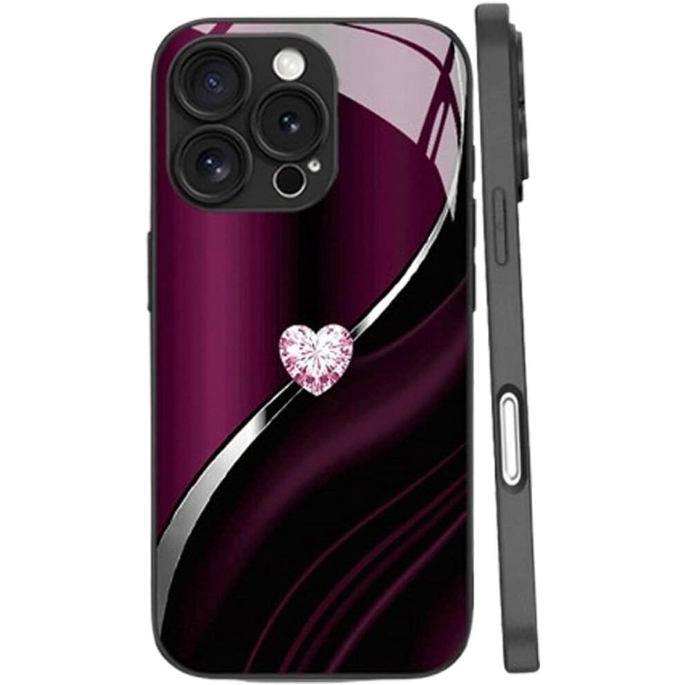 Iphone Hard Case Heart-Shaped Luxury Shockproof 2026 Purple 9178400873980