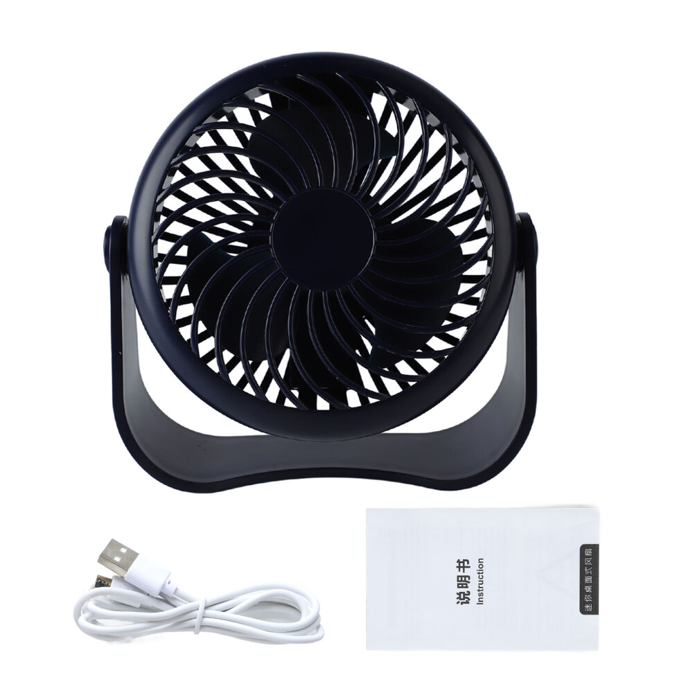 Quiet Operation Desk Fan, Portable Design Adjustable Airflow Usb Power Fan For Home Office School Camping, Energy Efficient Powerful Cooling (Small) 9425574530486
