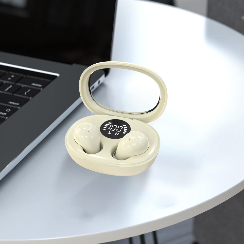 Earbuds For Sleeping Side Sleepers Mini Wireless Bluetooth Earbuds Tiny Discreet Hidden Earbuds For Small Ear Canals In Ear Small Headphones Beige 9422877472093