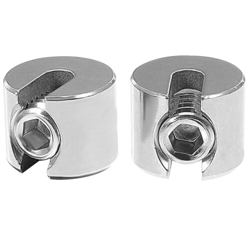 Cable Clamp Wire Fastener M4x2 Stainless Steel 2 pcs