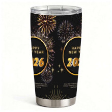 Stainless Steel Insulated Tumbler with Lid and Straw Black