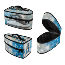 Snowflakes Polyester Travel Steamer Pouch Case Only