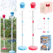 Bubble Torch Garden Lamp, 47" Standing Tiki Torch Bubble Machine with Lights, Rechargeable, for Wedding/Birthday/Party (2pcs)