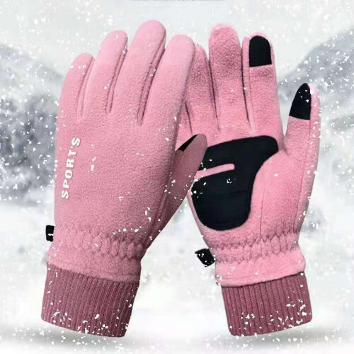 Polar Fleece Thermal Gloves Waterproof Windproof