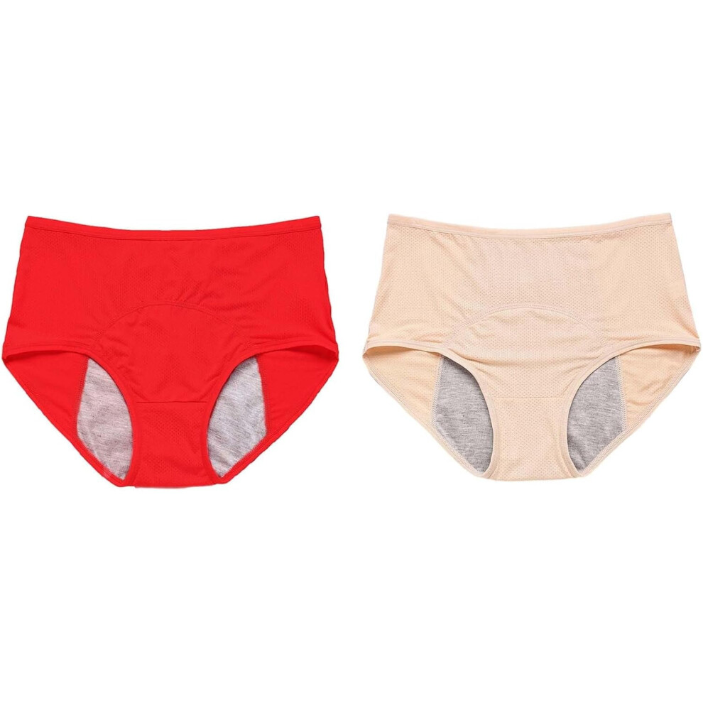 Leakproof Underwear for Women Over 60 Washable Incontinence Underwear Plus Size Reusable Leak Proof Briefs Panties