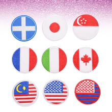 18 pcs clothing appliques assorted colors for crafts