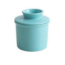 Ceramic Butter Dish 350ml Butter Storage Container Cylindrical Cheese Box Kitchen Accessories