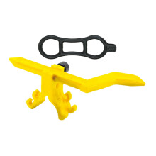 Wheel Truing Stand Professional Riding Tuning Tool Calibration Stand Yellow Without Gauge