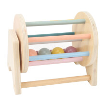 Holz-Schüttel-Rassel-Rolle der Kleinkinder – Robustes Buchenholz, Sicher & Förderung der Hand-Auge-Koordination