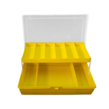 Fishing Tackle Box Portable Double-Deck 13 Compartments