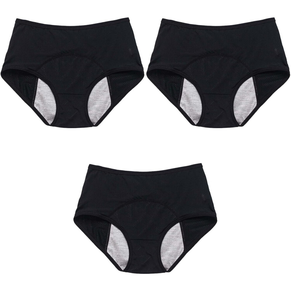 Leakproof Underwear for Women Over 60 Washable Incontinence Underwear Plus Size Reusable Leak Proof Briefs Panties
