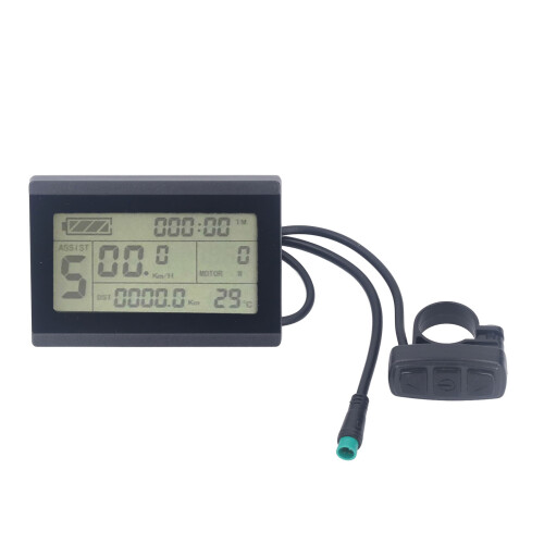 Μετρητής οθόνης LCD για ηλεκτρικό σκούτερ, ασύρματο ταχύμετρο ποδηλάτου με 1