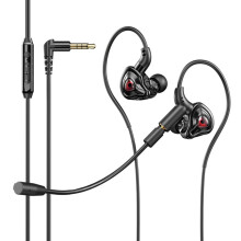 Wired Gaming Earbuds with Detachable Mic: HiFi Sound & Noise Cancelling