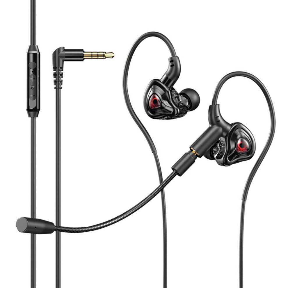 Wired Gaming Earbuds With Detachable Mic: Hifi Sound & Noise Cancelling 9422877951543