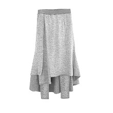 Women's winter fleece skorts with leggings gray M