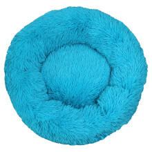 Plush Round Pet Bed Soft Washable Nest for Small to Medium