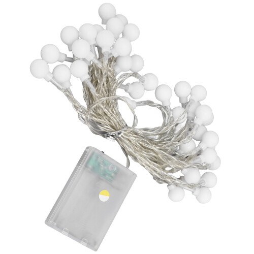 Timer Function Multi-Mode String Lights, Battery Operated Globe String Lights For Indoor Outdoor Bedroom Decoration (6M) 1