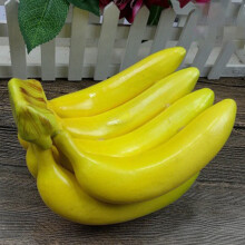 RAINB Lifelike Banana Bunch Artificial Plastic Fake Fruits Decor Prop Party Decor