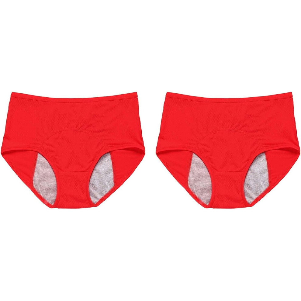 Leakproof Underwear for Women Over 60 Washable Incontinence Underwear Plus Size Reusable Leak Proof Briefs Panties