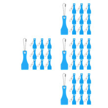 40Pièces Outils Grattage Bleu ABS Précis Pour Tickets Cartes