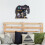 Elephant Crystal Wall Rack Wooden Wall Rack Crystal Display Storage Rack Hanging Floating Rack 2