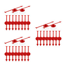 30Pièces Flèches Plastique Rouge Tourbillonnantes Pour Jeux De Plateau