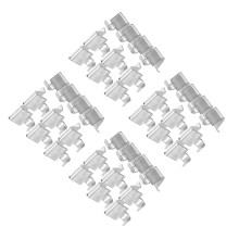 200Pcs Silver Iron Shelf Clips for Metal Shelving Heavy Duty Support