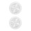 2Pcs White Round Rv Air Vent Cover Luxury Design PP Plastic 1