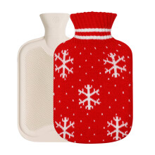 Hot Water Bottle with Cover Knitted, Hot Water Bags with Knit Cover for Pain Relief, Hot Water Bag for Cramps