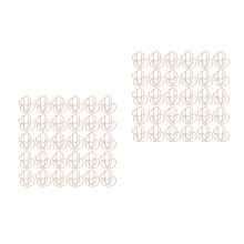 200Pcs Metal Duck Paper Clips Rose Gold Animal Shape Decorative Clips