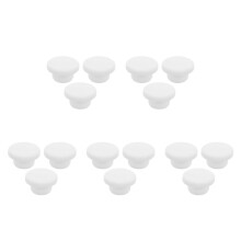15Pcs Durable Rubber Mop Bucket Stopper White Replacement Drain Plug