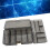 Double Layer Bait Box Gray 11x6.7x21.5cm 5