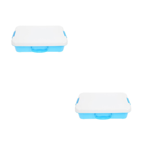 2Pièces Bac À Sable Portable Couvercle ABS Pour Enfants