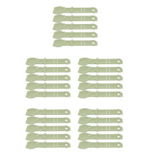 25Pcs Cat Treat Spoon Squeeze Feeder Light Green Plastic for Home Use