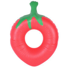Strawberry Swimming Ring, Durable Material Inflatable Pool Floats for Summer Fun with Pressure Resistant Features