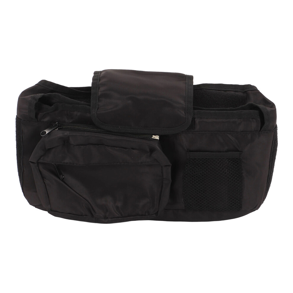 Stroller Organizer With Insulated Cup Holders, Detachable Pocket For Versatile Use, Ample Storage Space Accommodates All Necessities, Durable