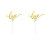 20Pièces Cake Toppers Dorés Lettres Love Décoration 1
