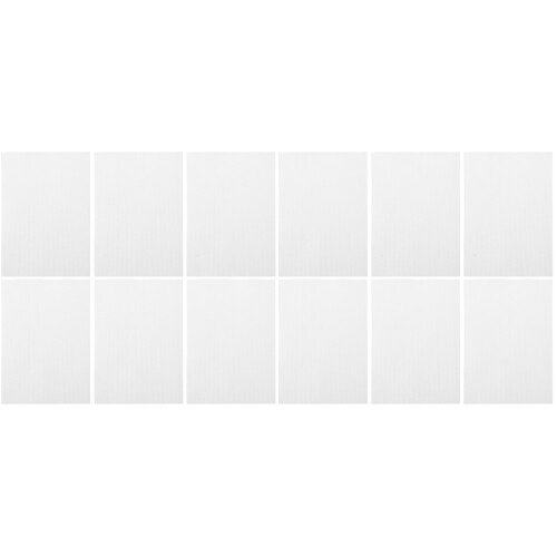 12Pcs White Water Soluble Embroidery Sheets Backing for DIY Projects