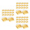 3Sets Golden Egg-Yolk Puff Holder Moon Cake Container Lid 1