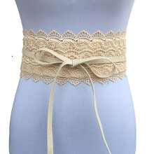 Dames Beige Kanten Tailleceintuur Corsetriem Jurken